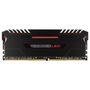 Memória Corsair Vengeance LED 16GB (2x8GB) 2666Mhz DDR4 CL16 Red - CMU16GX4M2A2666C16R
