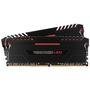 Memória Corsair Vengeance LED 16GB (2x8GB) 2666Mhz DDR4 CL16 Red - CMU16GX4M2A2666C16R