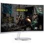 Monitor Samsung LED 27´ Widescreen Curvo, HDMI/VGA/Display Port, FreeSync, Som Integrado, Branco - LC27F591FDLXZD