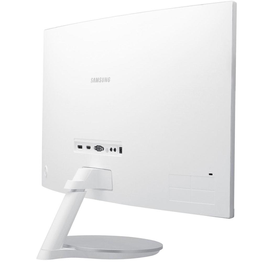 Monitor Samsung LED 27´ Widescreen Curvo, HDMI/VGA/Display Port, FreeSync, Som Integrado, Branco - LC27F591FDLXZD