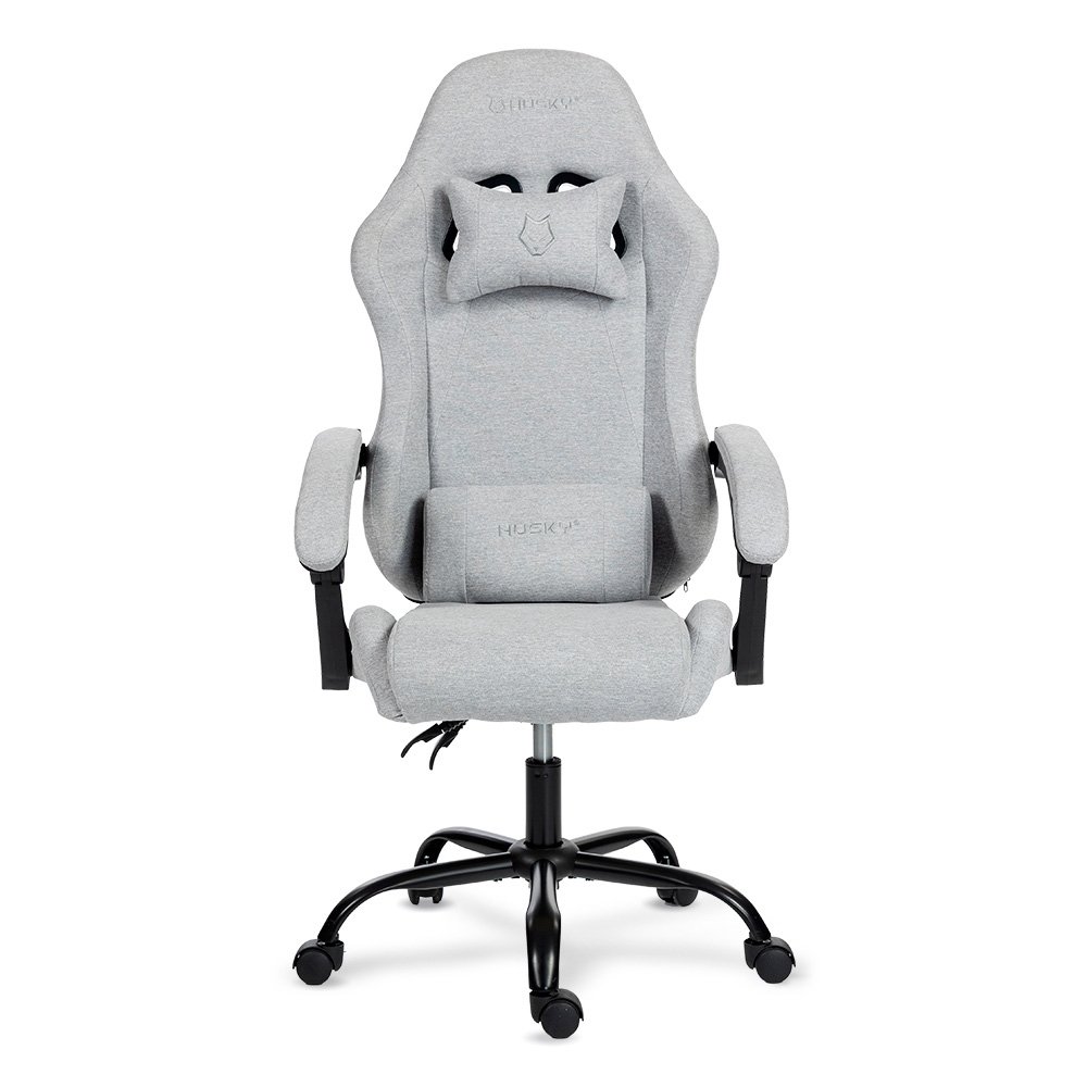 Cadeira Gamer Husky Storm 100, Até 120kg, Almofadas, Reclinável 135º, Tecido, Cinza - HCG100CZT - view 2