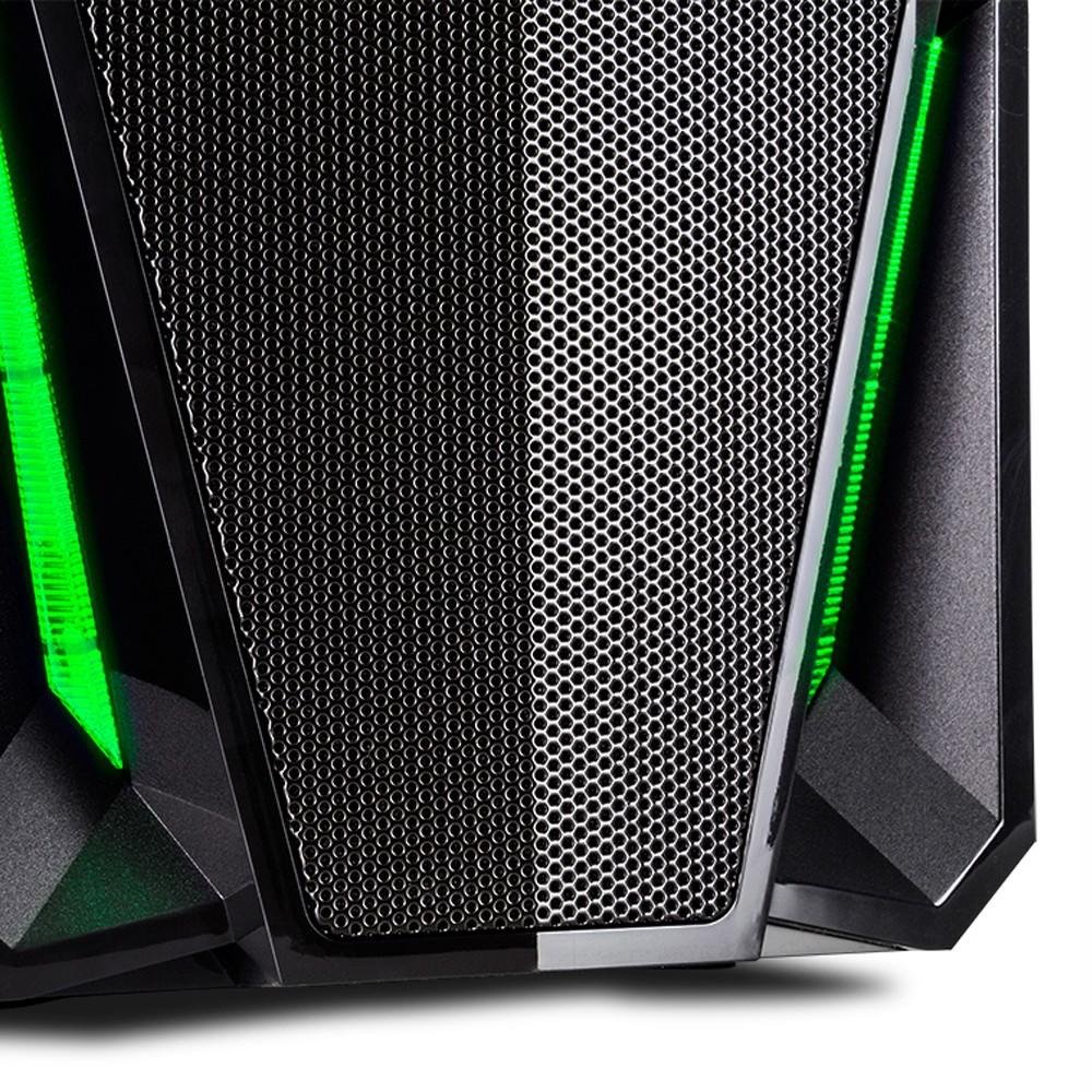 Gabinete NOX PAX Midtower, LED Verde, 1 FAN Incluso - NXPAXG