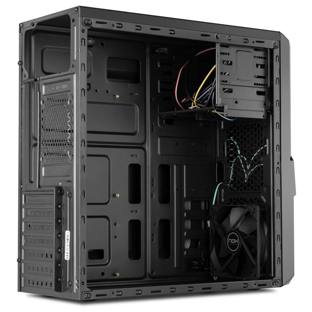 Gabinete NOX PAX Midtower, LED Verde, 1 FAN Incluso - NXPAXG | KaBuM!