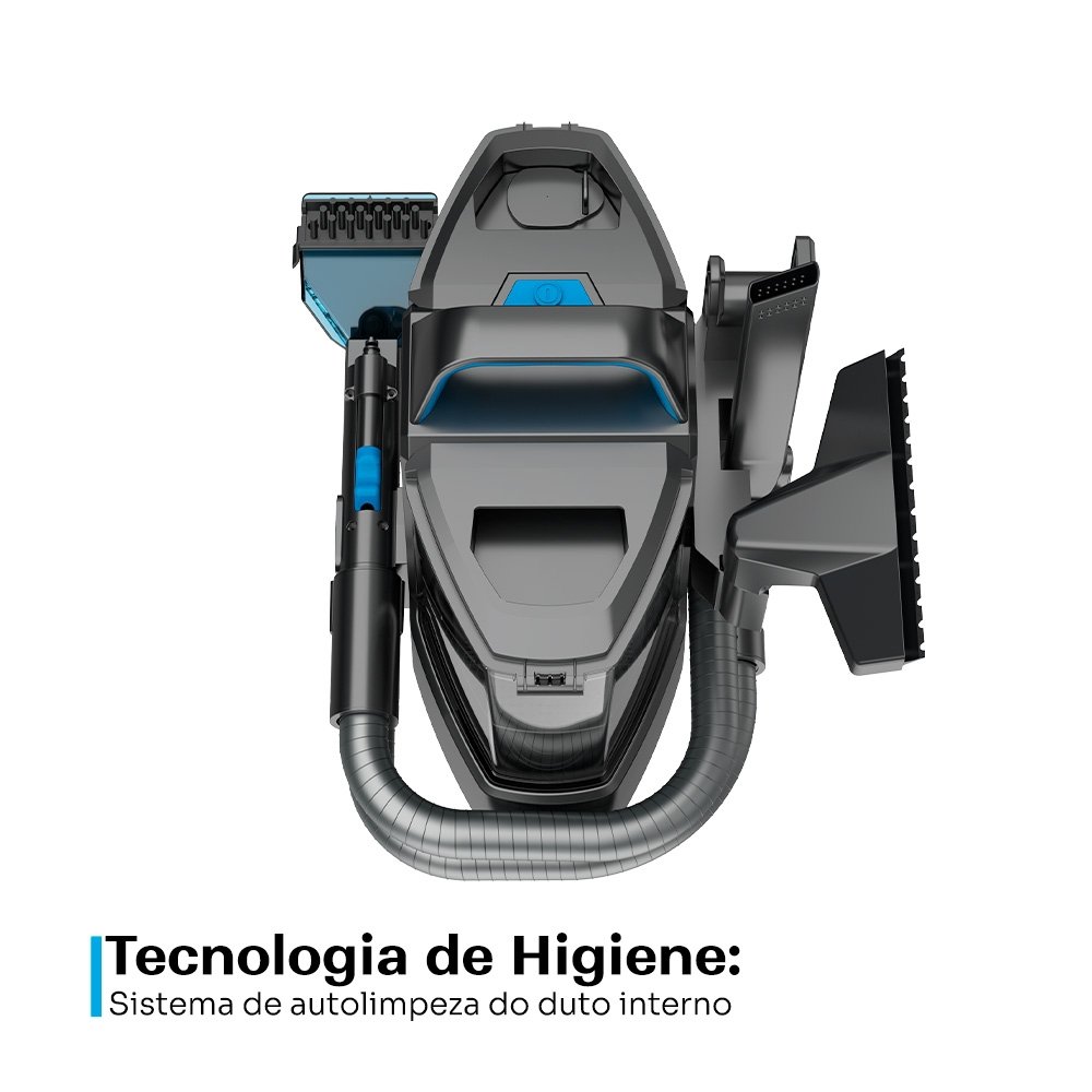 Extratora de Sujeira KABUM! smart Fiber Pro, Pulveriza, Esfrega e Extrai, Com Sistema de Autolimpeza, Sucção Forte 11KPa, 127V - KSEL010