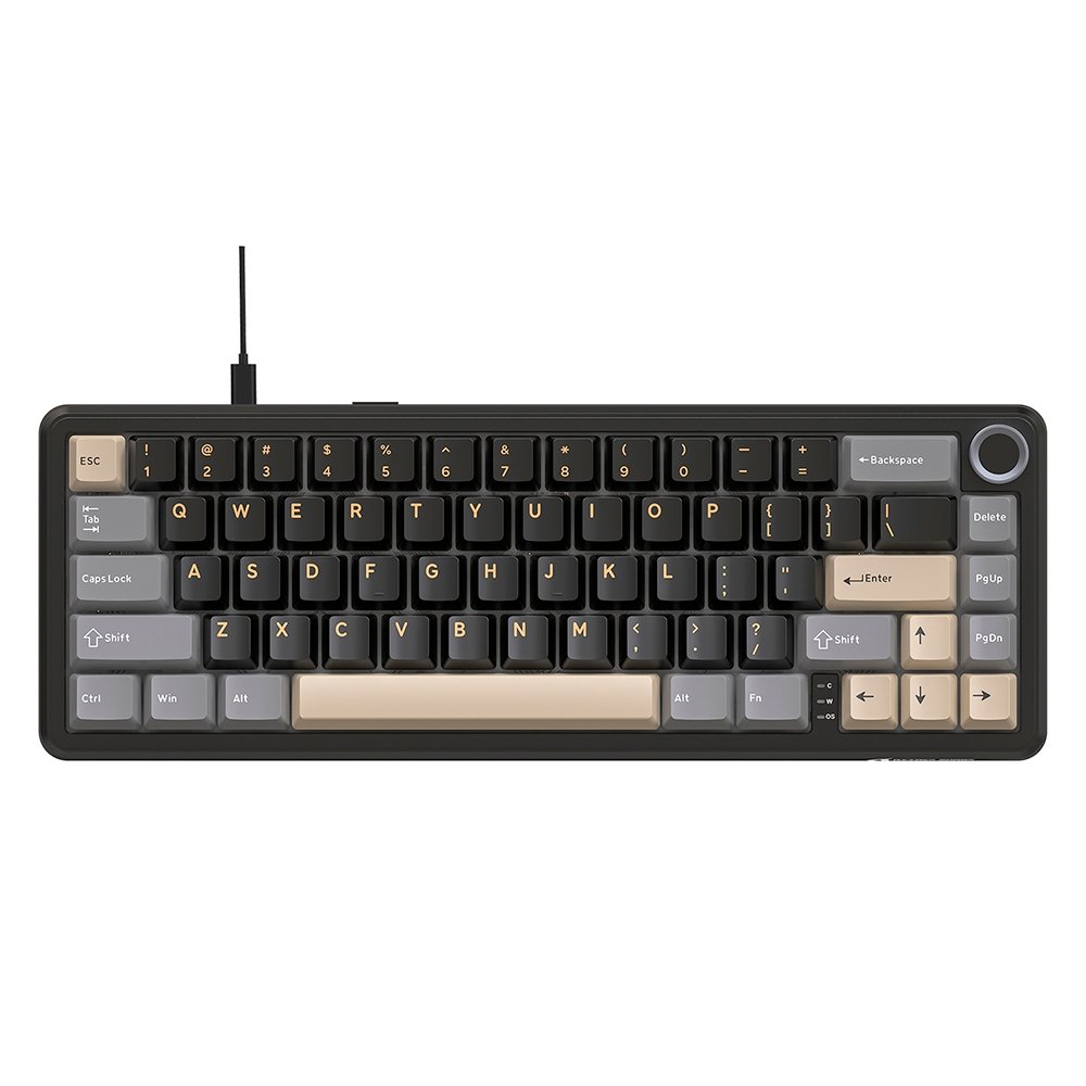 TECLADO MECANICO SEM FIO ATTACK SHARK X66 RGB 65% PRETO