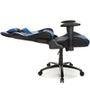 Cadeira Gamer DT3sports Elise, Até 150kg, com Almofadas, Reclinável, Preto e Azul - 10634-4
