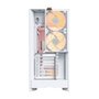 Gabinete Gamer Montech HS02 Pro, Mid-Tower, ATX, Vidro Temperado,5X Fans, Branco - HS02PROWH