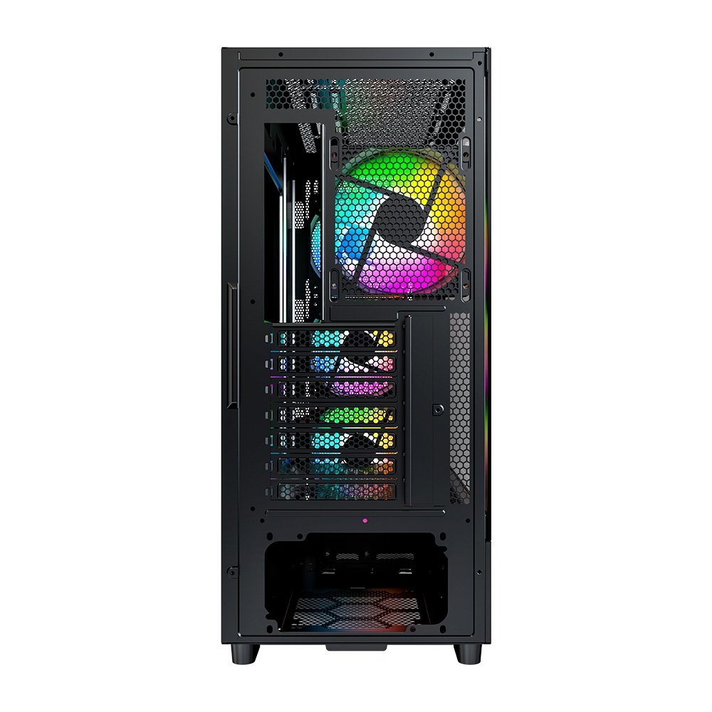 Gabinete Gamer Montech X5, Mid-Tower, Vidro Temperado, Com 4X Fans, Preto - X5BK Gabinete Gamer Montech X5, Mid-Tower, Vidro Temperado, Com 4X Fans, Preto - X5BK