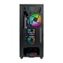 Gabinete Gamer Montech X5, Mid-Tower, Vidro Temperado, Com 4X Fans, Preto - X5BK