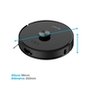 Robô Aspirador de Pó e Passa Pano KABUM! smart K1100, Mapeamento, MOP Rotativo, Autolimpante, até 10000PA, APP, 127V, Preto - KSAR110010PT