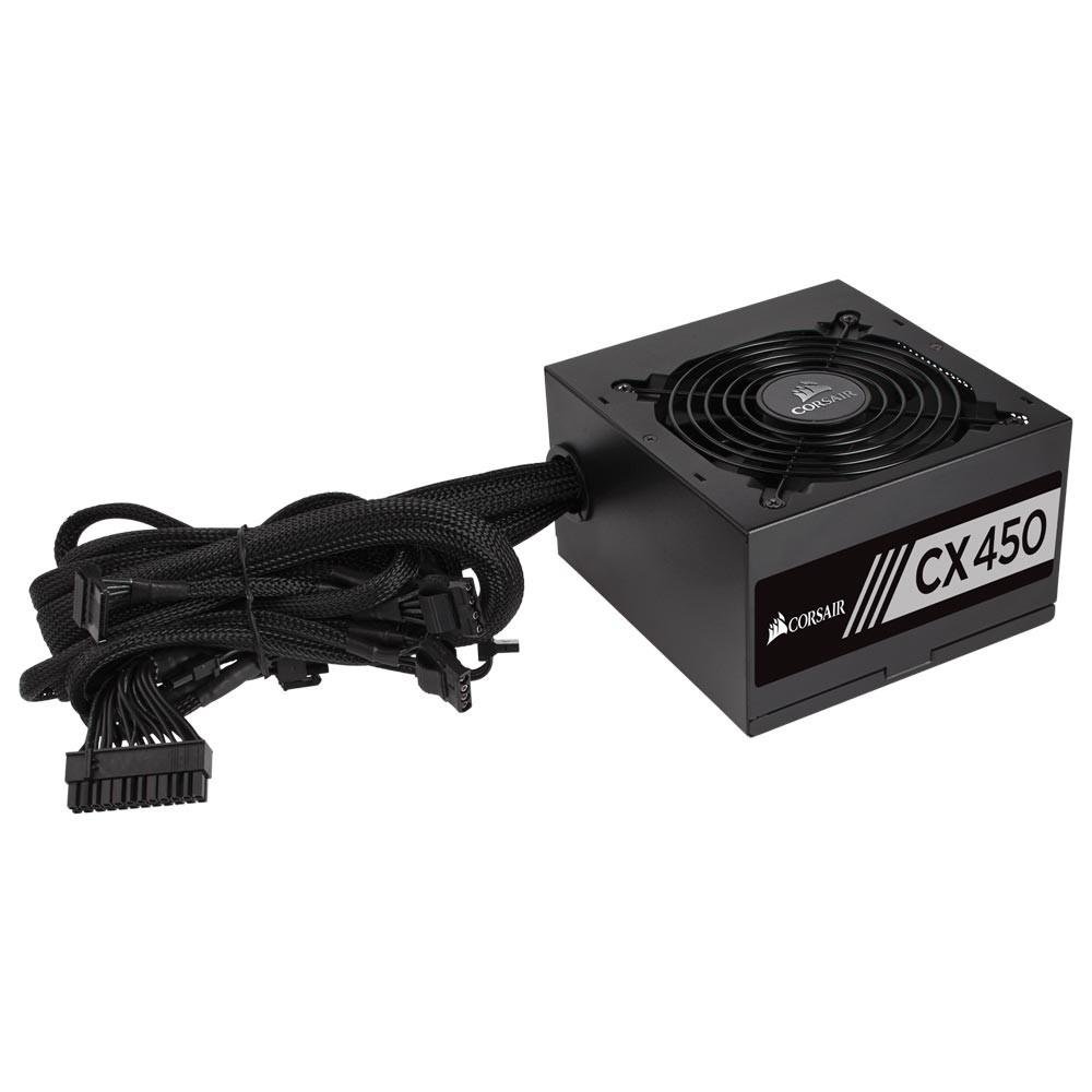 Fonte Corsair 450W 80 Plus Bronze CX450 - CP-9020120-BR Fonte Corsair 450W 80 Plus Bronze CX450 - CP-9020120-BR