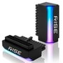 Adaptador Conector para Placa Mãe 24P ATX ARGB 90 Graus de Fonte Rise Mode Aura, Preto - RM-AD24P-FB-ARGB