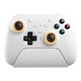 Controle Wireless 8BitDo Ultimate 2, Efeito Hall, 2.4G, com Dock, p/ PC e Android, Branco - 81HE01