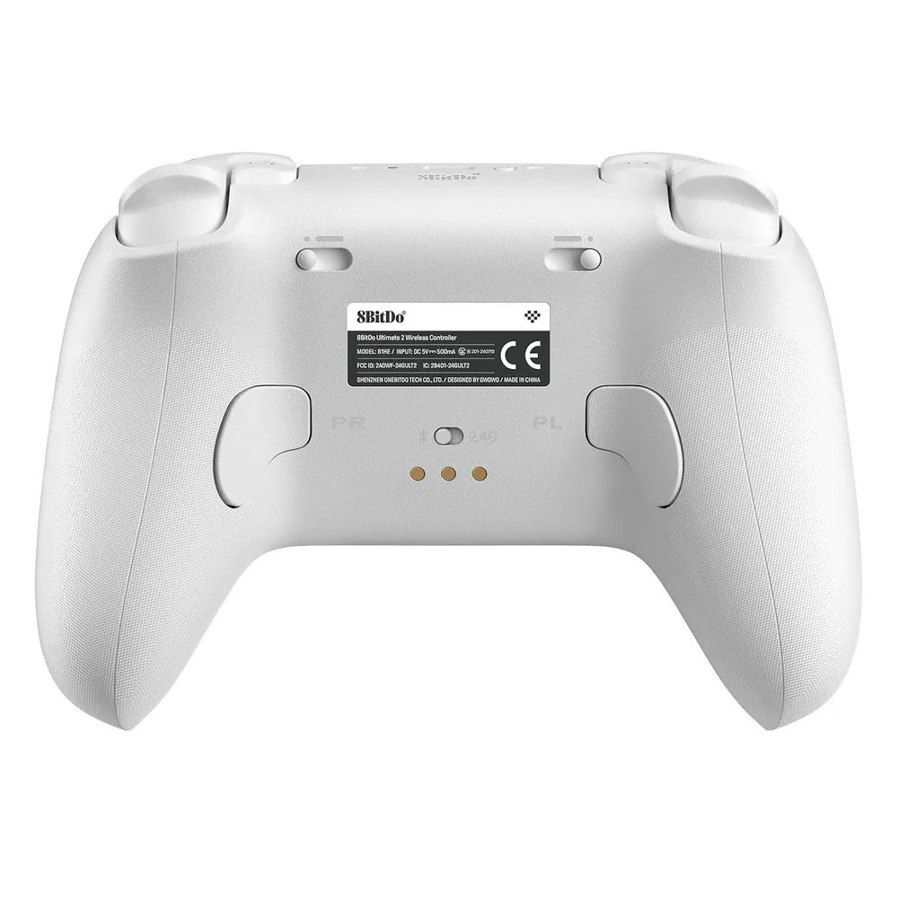Controle Wireless 8BitDo Ultimate 2, Efeito Hall, 2.4G, com Dock, p/ PC e Android, Branco - 81HE01 Controle Wireless 8BitDo Ultimate 2, Efeito Hall, 2.4G, com Dock, p/ PC e Android, Branco - 81HE01