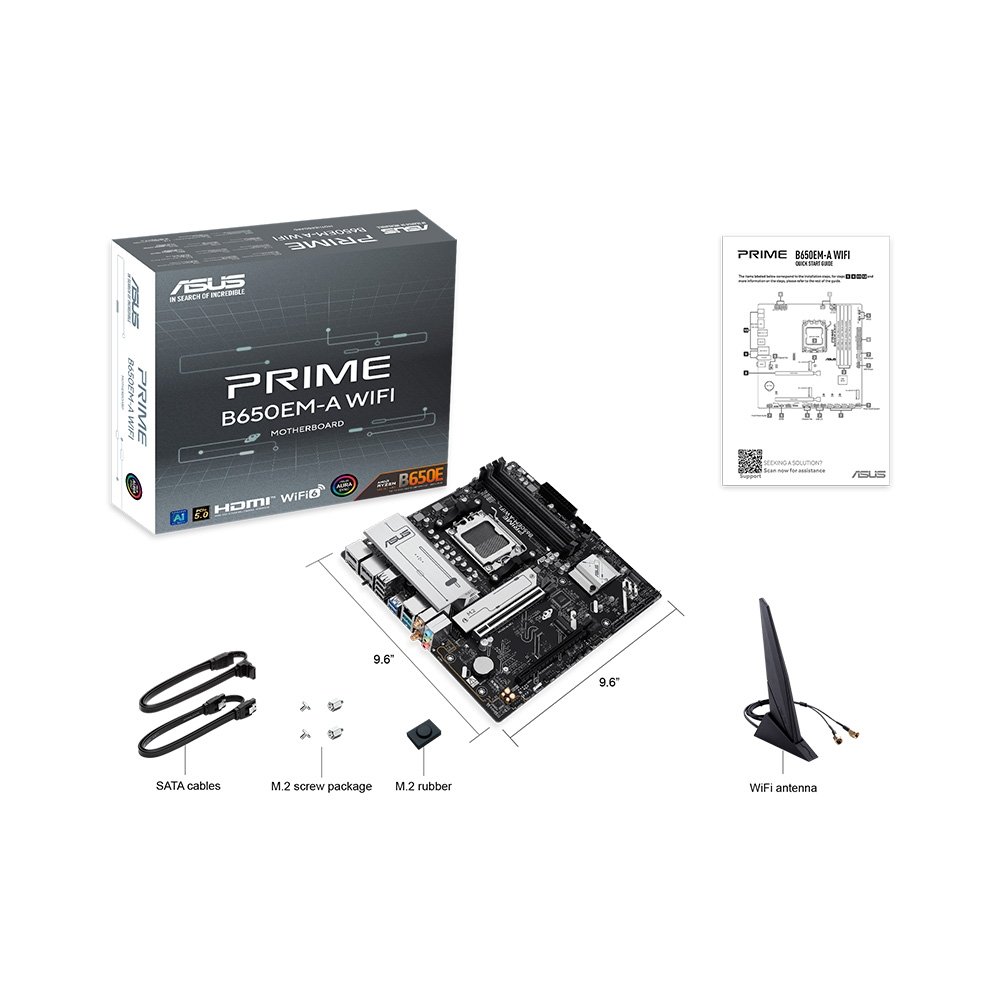 Placa-Mãe Asus B650 AM5 mATX DDR5 | KaBuM!