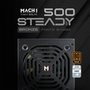 Fonte MACH1 Steady, 500W, 80 Plus Bronze, PFC Ativo, Preto - 500Steady