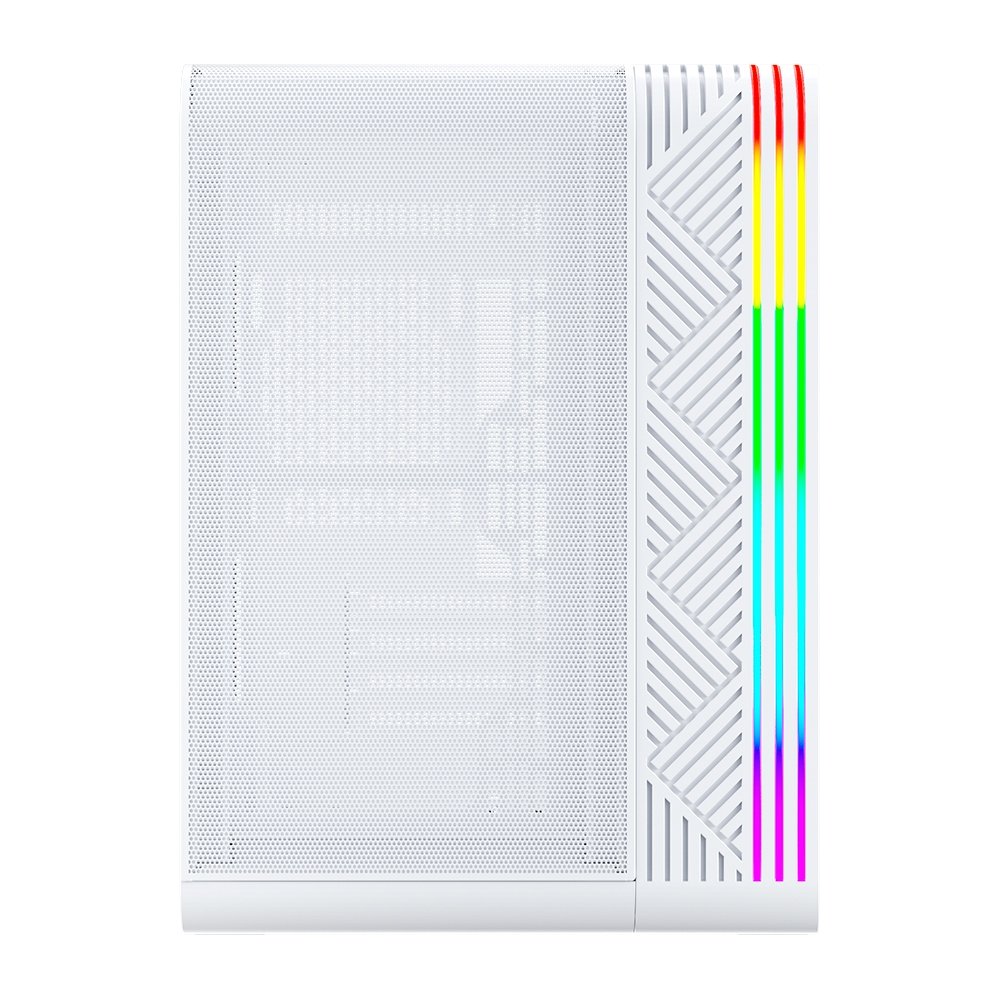 Gabinete Gamer 1STPLAYER VT5, Mid Tower, ATX, Lateral em Vidro Temperado, Sem Fan, Branco - VT5-WH Gabinete Gamer 1STPLAYER VT5, Mid Tower, ATX, Lateral em Vidro Temperado, Sem Fan, Branco - VT5-WH