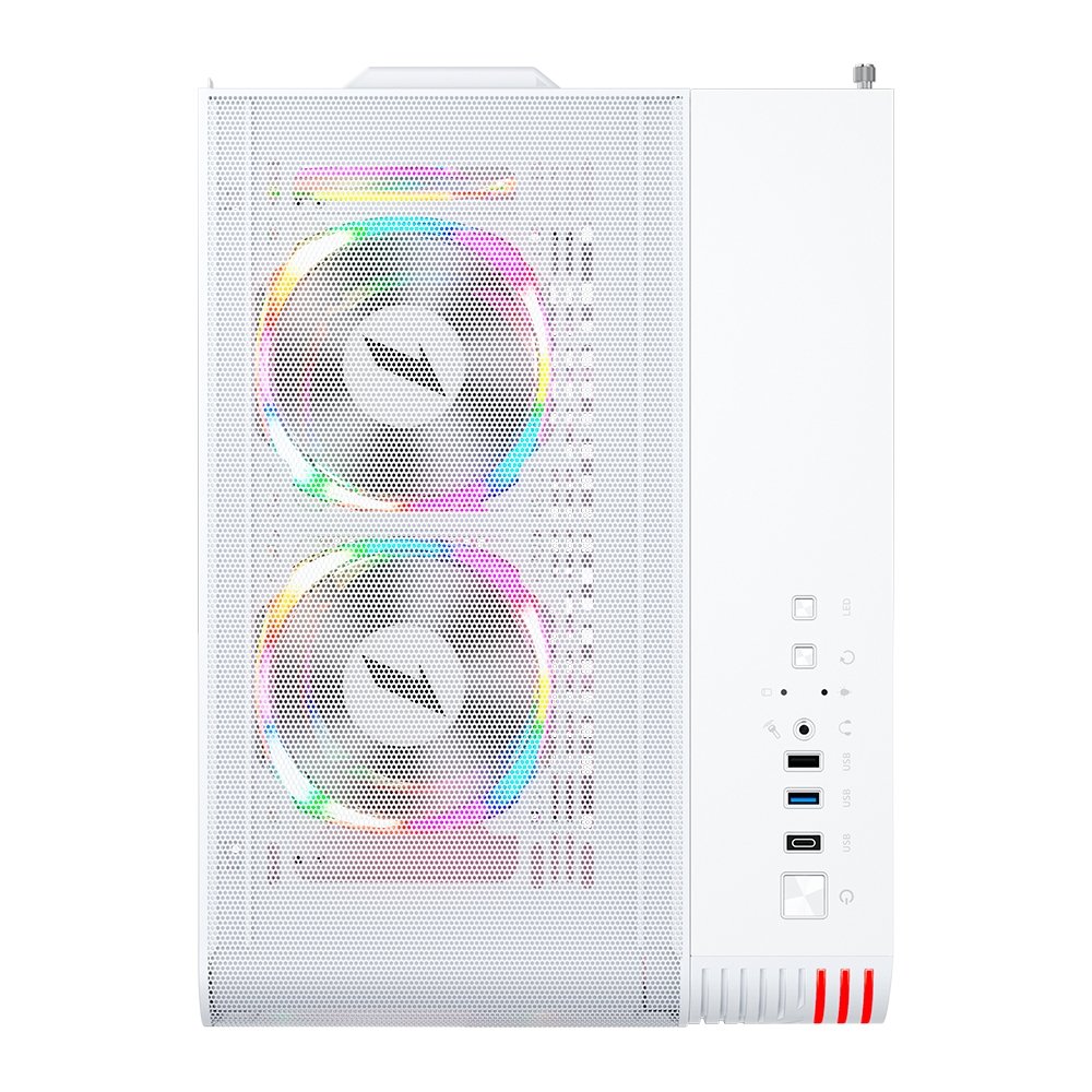 Gabinete Gamer 1STPLAYER VT5, Mid Tower, ATX, Lateral em Vidro Temperado, Sem Fan, Branco - VT5-WH Gabinete Gamer 1STPLAYER VT5, Mid Tower, ATX, Lateral em Vidro Temperado, Sem Fan, Branco - VT5-WH