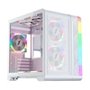 Gabinete Gamer 1STPLAYER VT5, Mid Tower, ATX, Lateral em Vidro Temperado, Sem Fan, Branco - VT5-WH