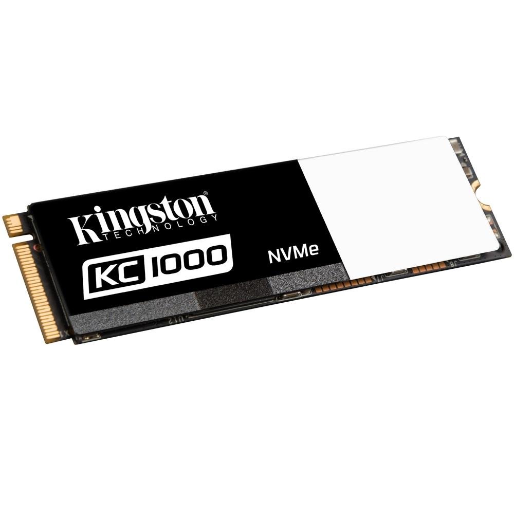 SSD Kingston KC1000, 480GB, M.2 NVMe, Leitura 2700MB/s, Gravação 1600MB/s - SKC1000/480G SSD Kingston KC1000, 480GB, M.2 NVMe, Leitura 2700MB/s, Gravação 1600MB/s - SKC1000/480G