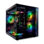 Gabinete Gamer Kalkan Midgard, Mini Tower, RGB, Micro-ATX, Frontal e Lateral em Vidro, Sem FANs, Preto - KLK00055