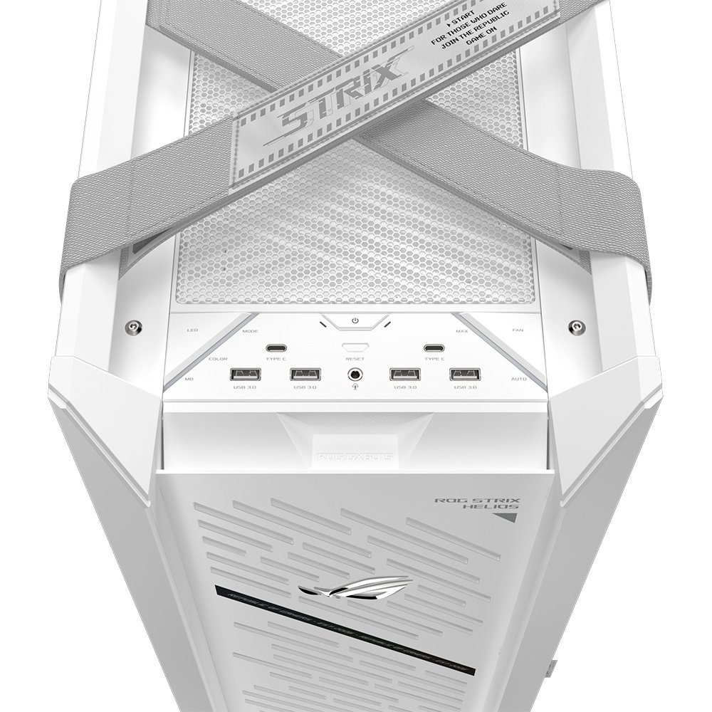 Gabinete ASUS ROG Strix Helios II White | KaBuM!