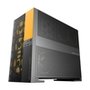 Gabinete Gamer Geometric Future Model 5 Vent, Mid Tower, ATX, Lateral em Vidro, Mesh Frontal, Preto e Amarelo - GEO-M5V-BY