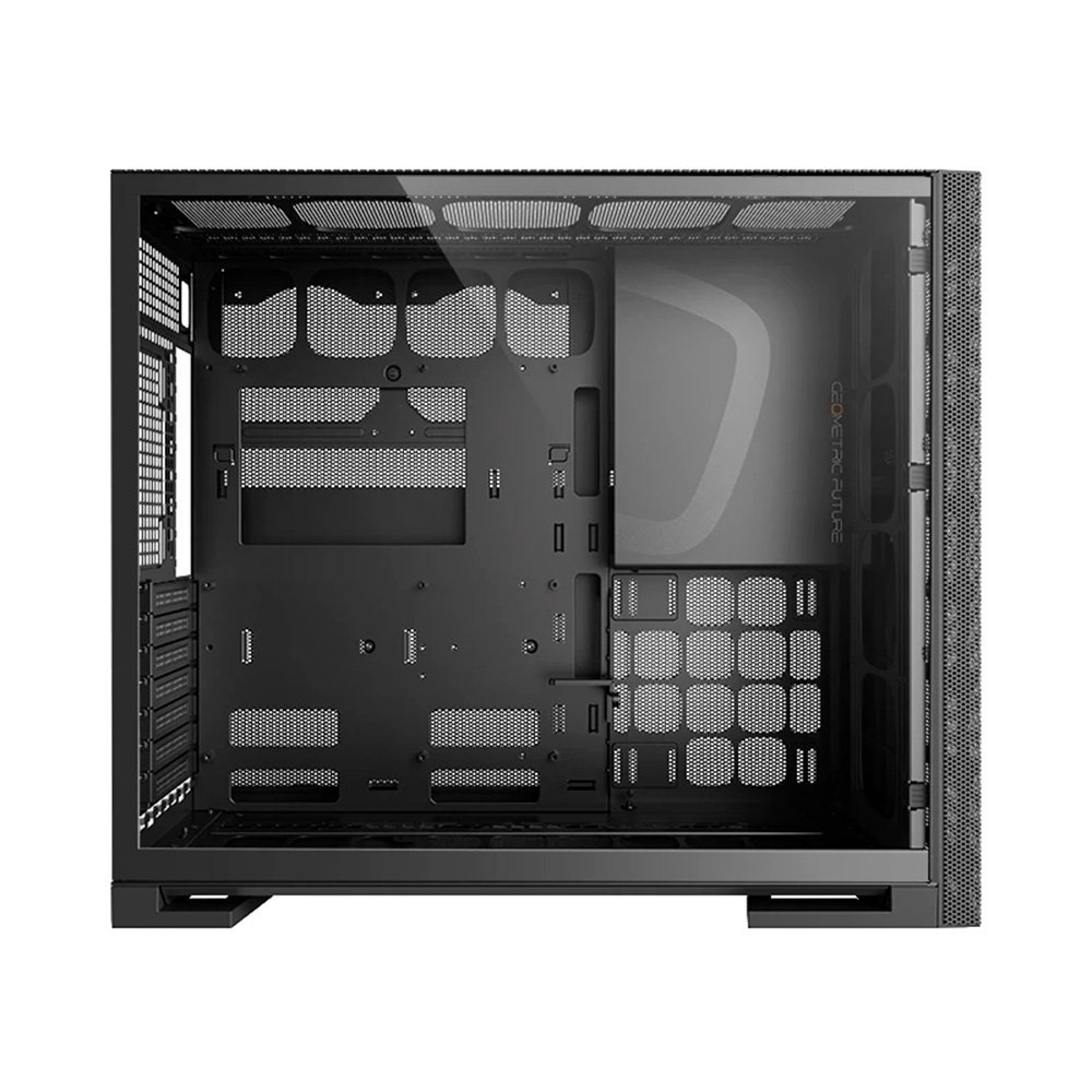 Gabinete Gamer Geometric Future Model 5 Vent, Mid Tower, ATX, Lateral em Vidro, Mesh Frontal, Preto e Amarelo - GEO-M5V-BY Gabinete Gamer Geometric Future Model 5 Vent, Mid Tower, ATX, Lateral em Vidro, Mesh Frontal, Preto e Amarelo - GEO-M5V-BY