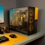 Gabinete Gamer Geometric Future Model 5 Vent, Mid Tower, ATX, Lateral em Vidro, Mesh Frontal, Preto e Amarelo - GEO-M5V-BY