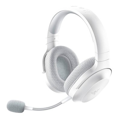 Headset Gamer Sem Fio Razer Barracuda X, Driver 40mm, Microfone Removível, Bateria 50h, Multiplataforma, Wireless 2.4GHz, Bluetooth, Mercury White - RZ04-04430200