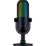Microfone Razer Seiren V3 Chroma, RGB, Sensor Tap-to-Mute, Condensador, PC, Discord, OBS Studio, XSplit, USB, Preto - RZ19-05060100