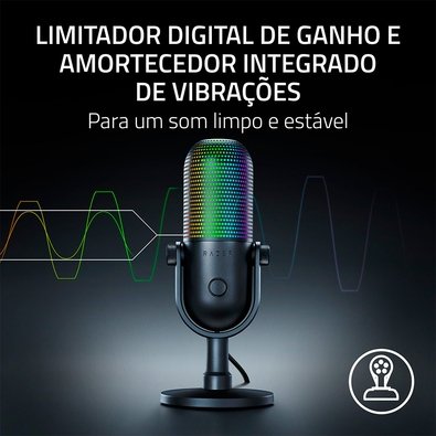 Microfone Razer Seiren V3 Chroma RGB USB | KaBuM!
