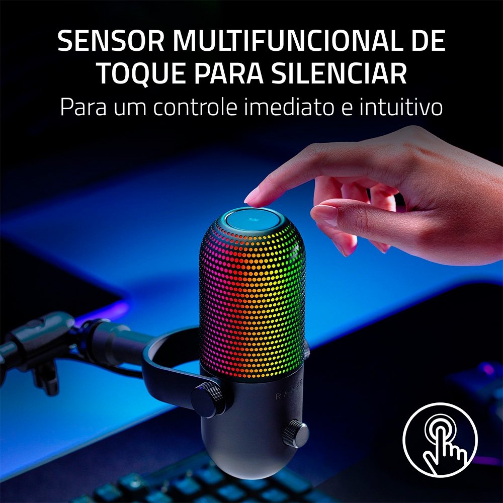 Microfone Razer Seiren V3 Chroma RGB | KaBuM!