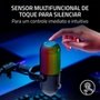 Microfone Razer Seiren V3 Chroma, RGB, Sensor Tap-to-Mute, Condensador, PC, Discord, OBS Studio, XSplit, USB, Preto - RZ19-05060100