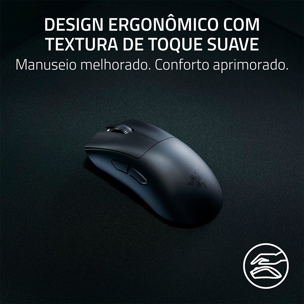 Mouse Gamer Razer DeathAdder V3 HyperSpeed | KaBuM