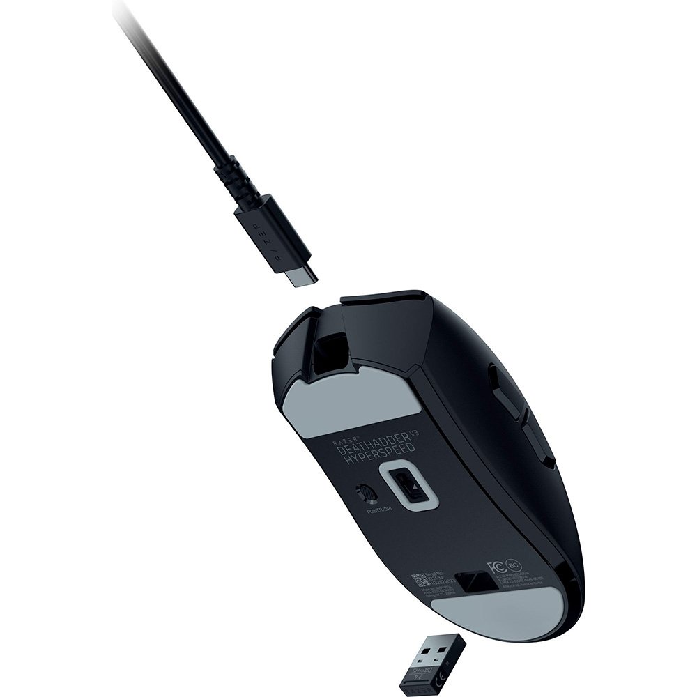 Mouse Gamer Razer DeathAdder V3 HyperSpeed | KaBuM