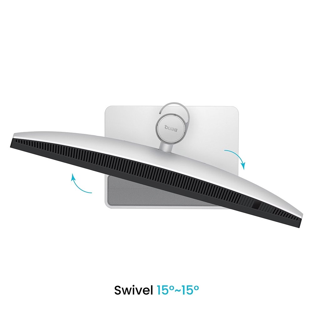 Monitor BenQ para Macbook Pro e Air 27", 4K, HDR 400, USB-C, Altura Ajustável, Som Integrado, Prata - MA270U