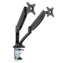 Suporte de Mesa Articulado para 2 Monitores de 10"" a 27"" FlexiSpot F7D, Ajustes com Pistão a Gás, VESA, Preto - F7DB