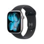 Apple Watch Series 11 GPS + Cellular, Caixa Cinza-espacial de Alumínio de 46 mm, Pulseira esportiva Preta, Tamanho M/G - MFCA4AM/A