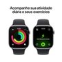 Apple Watch Series 11 GPS + Cellular, Caixa Cinza-espacial de Alumínio de 46 mm, Pulseira esportiva Preta, Tamanho M/G - MFCA4AM/A