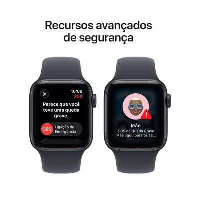 Apple Watch SE 3 GPS, Meia-noite 40 mm | KaBuM!