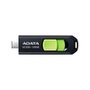 Pen Drive 128GB ADATA UC300, USB 3.2, OTG, Dual Conector, Retrátil, Preto e Verde - ACHO-UC300-128G-RBK/GN