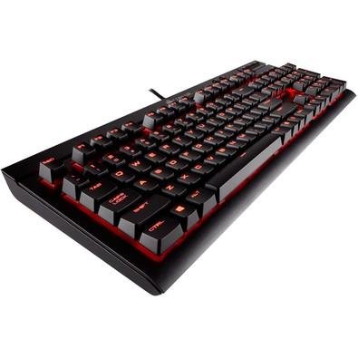 Teclado Mecânico Gamer Corsair K68, LED Vermelho, Switch Cherry MX