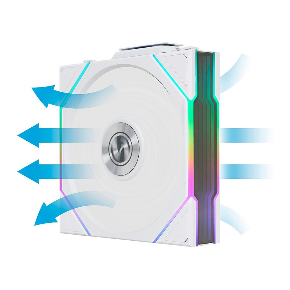 Kit 3 Fans Lian Li Uni Fan TL 120 ARGB Branco