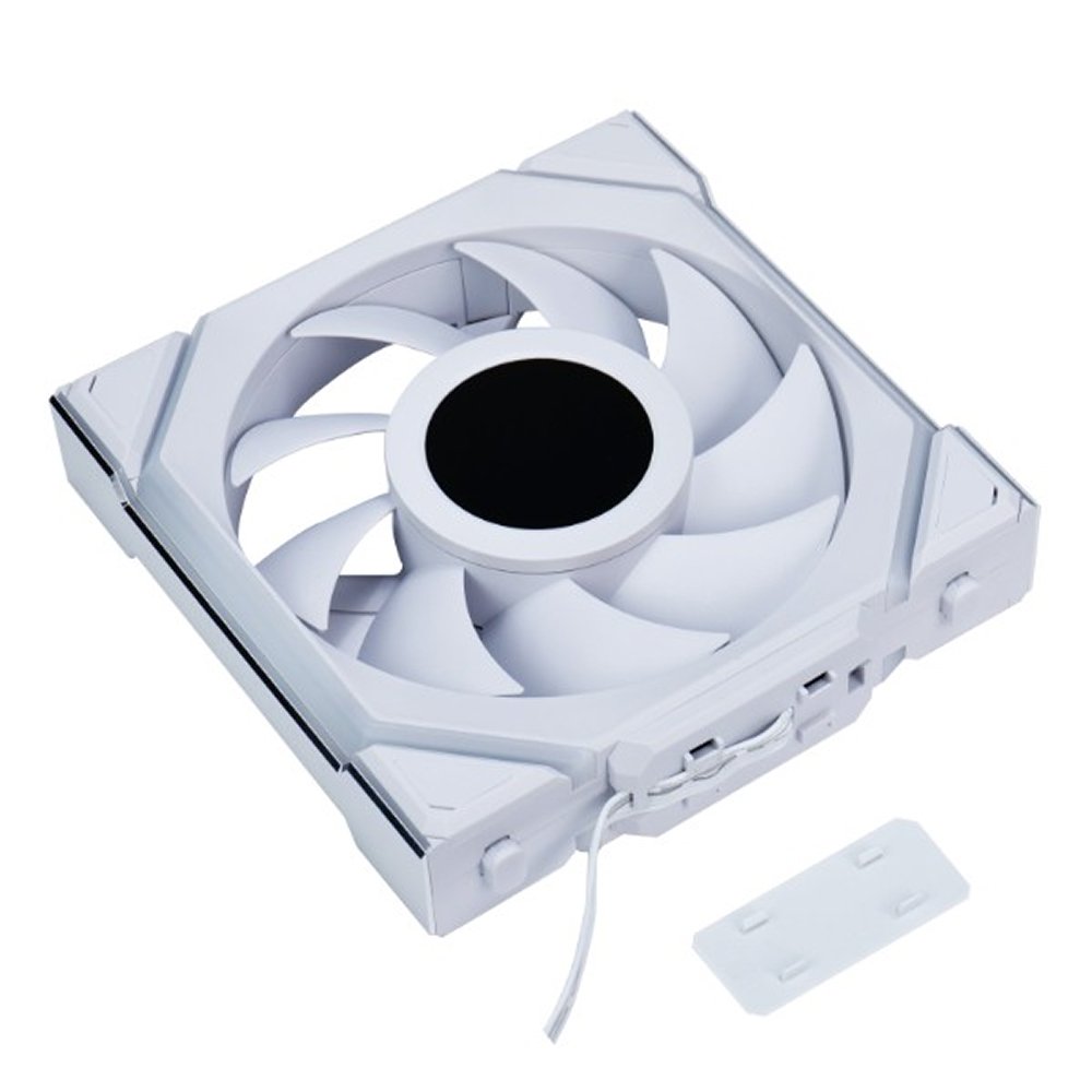 Kit com 3 Ventoinhas Lian Li UNI FAN SL LCD, 120mm, ARGB, Branco - 12SLLCD1W3W