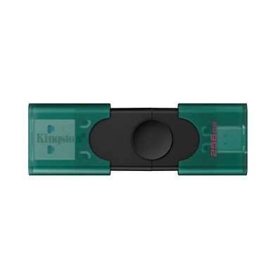 Pen Drive 256GB Kingston DataTraveler DuoG2, USB-A + USB-C 3.2 Gen 1 - DTDEG2/256GB