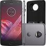 Smartphone Motorola Moto Z 2 Play Sound Edition XT1710 Octa Core, Android 7.1, Tela 5,5´, 64GB, 12MP, 4G. Dual Chip, Desbloqueado - Titanium