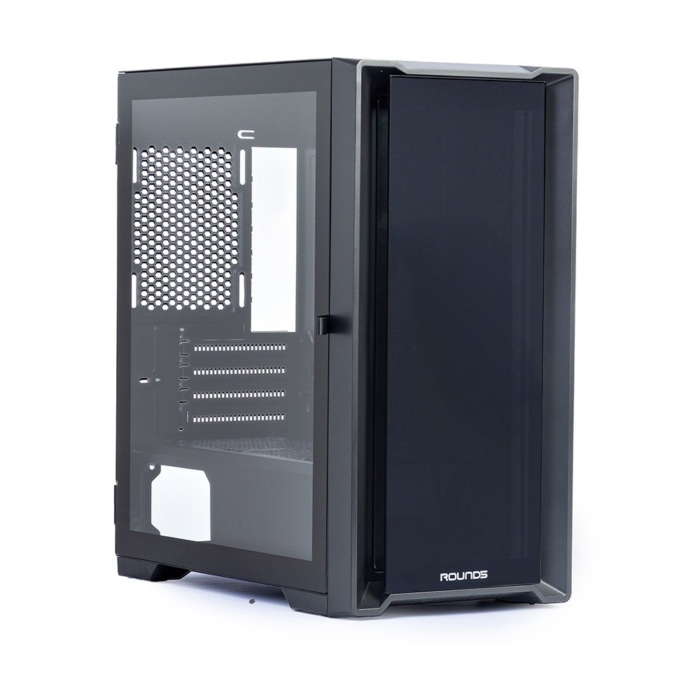 Gabinete Gamer Round5 Astra, Mini Tower, M-ATX, Lateral em Vidro, Preto - R5-ASTRA-B-2185