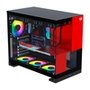 Gabinete Gamer Redragon Eternal P&V, Mid Tower, ARGB, ATX, Lateral em Vidro, Sem Fans, Preto e Vermelho - CA-612BR