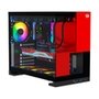 Gabinete Gamer Redragon Eternal P&V, Mid Tower, ARGB, ATX, Lateral em Vidro, Sem Fans, Preto e Vermelho - CA-612BR